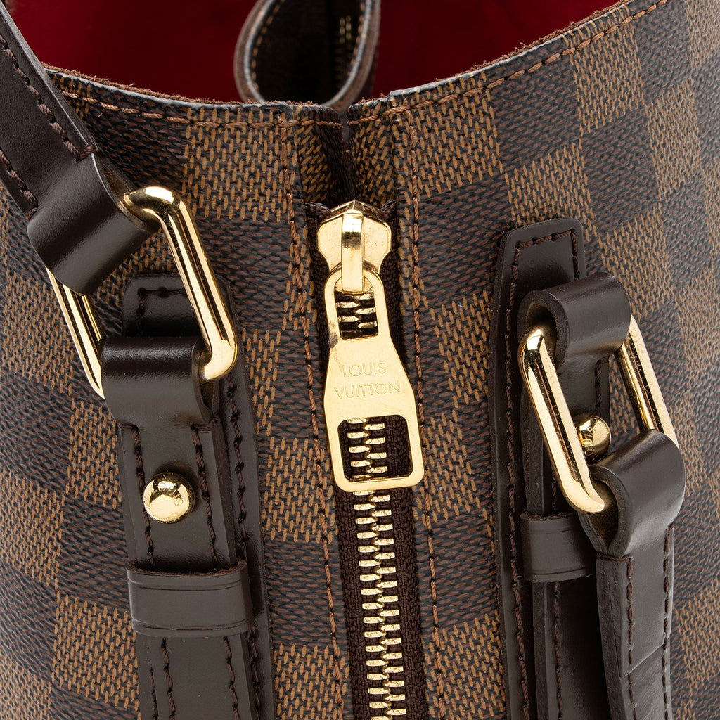 Louis Vuitton Damier Ebene Cabas Rivington Tote (SHF-7zfnCb)