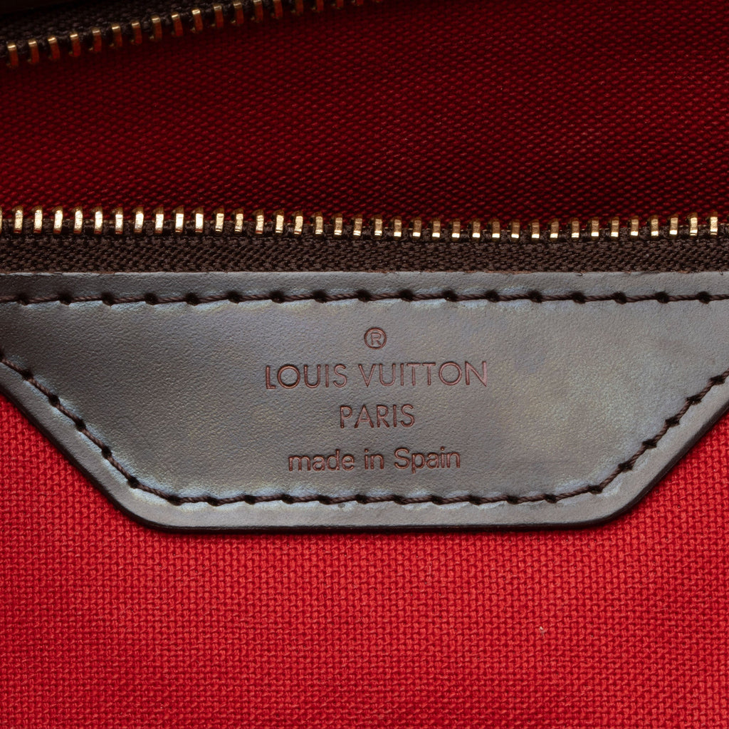 Louis Vuitton Damier Ebene Cabas Rivington Tote (SHF-7zfnCb)
