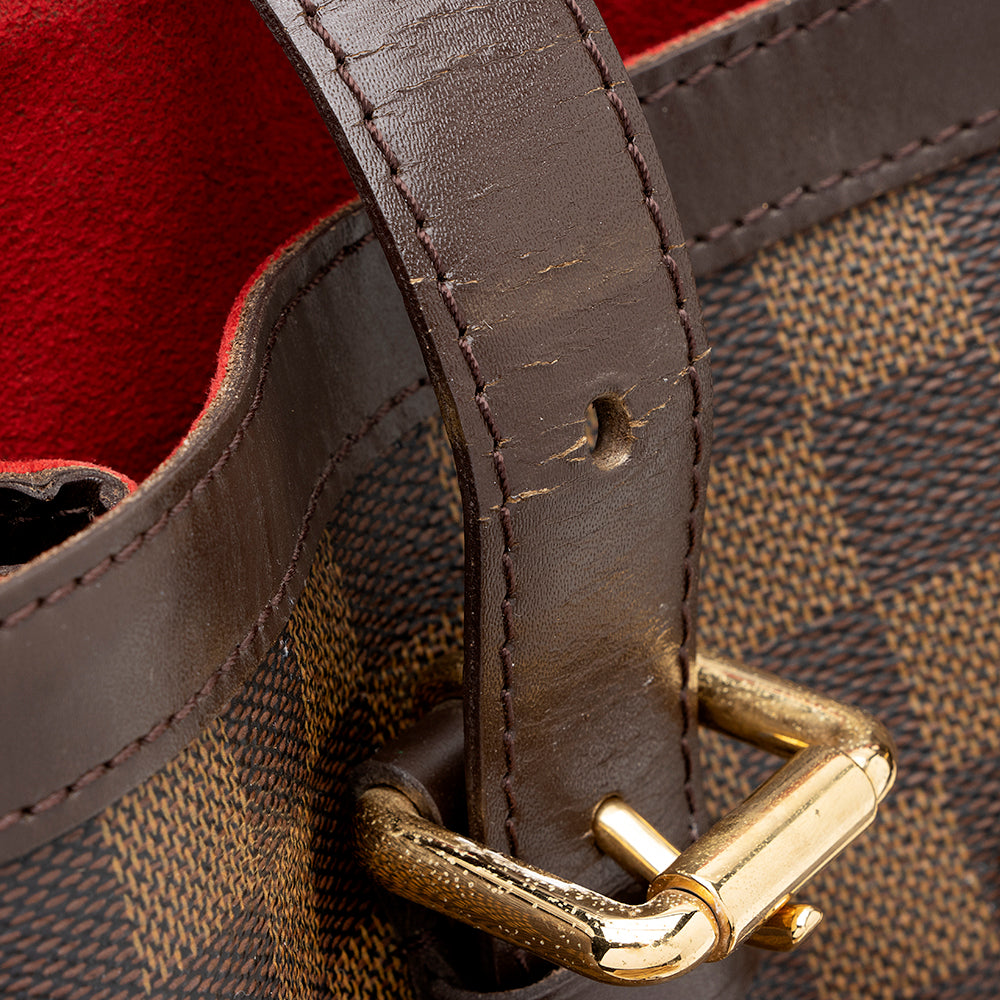 Louis Vuitton Damier Ebene Hampstead MM Tote - FINAL SALE (SHF-16598)