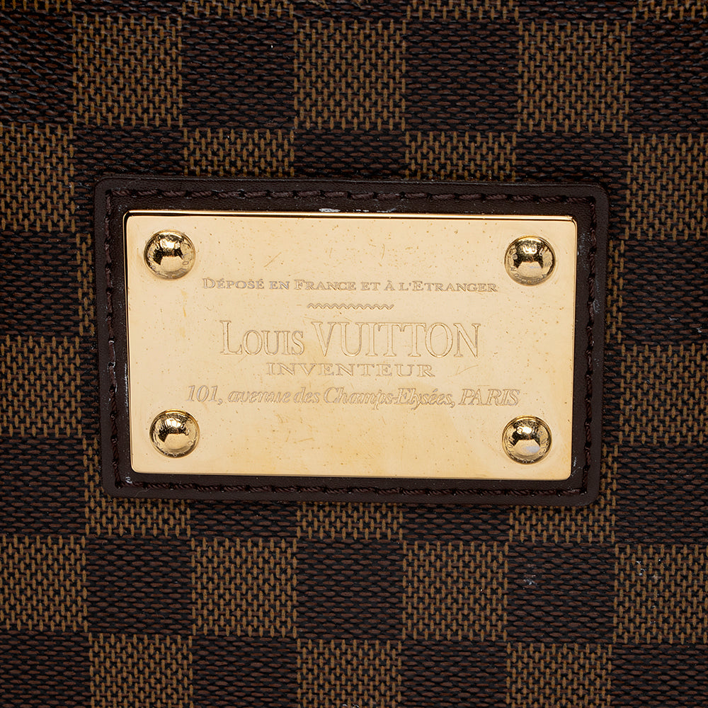 Louis Vuitton Damier Ebene Hampstead MM Tote - FINAL SALE (SHF-16598)