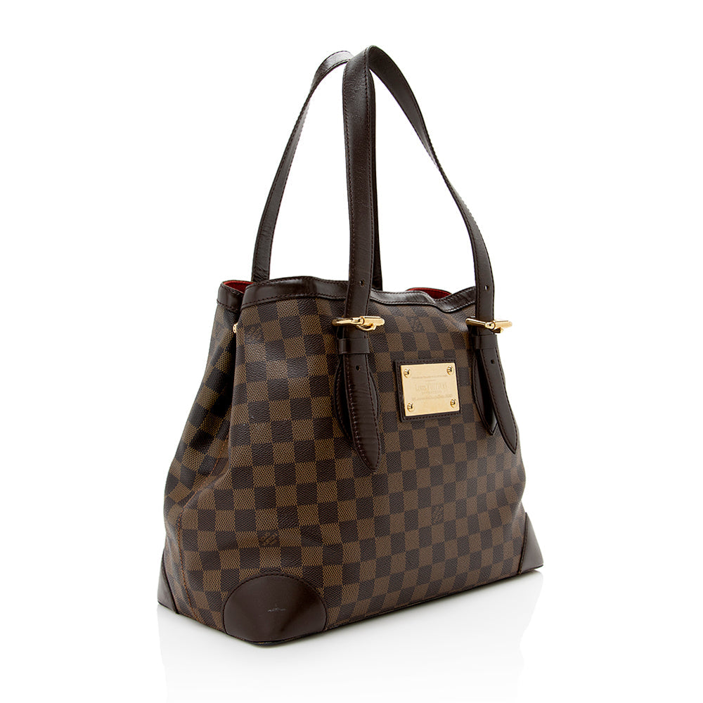 Louis Vuitton Damier Ebene Hampstead MM Tote - FINAL SALE (SHF-16598)