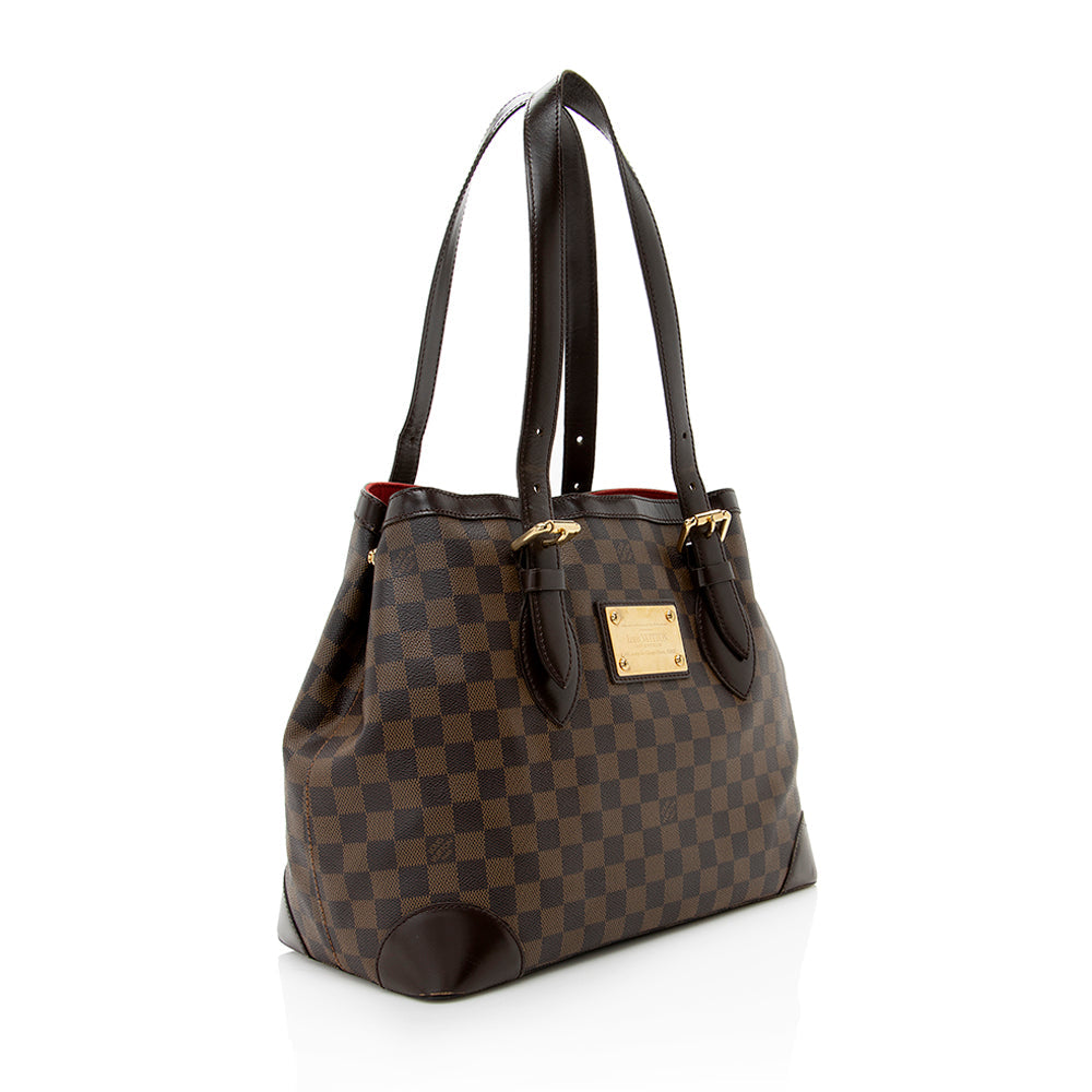Louis Vuitton Damier Ebene Hampstead MM Tote - FINAL SALE (SHF-18016)