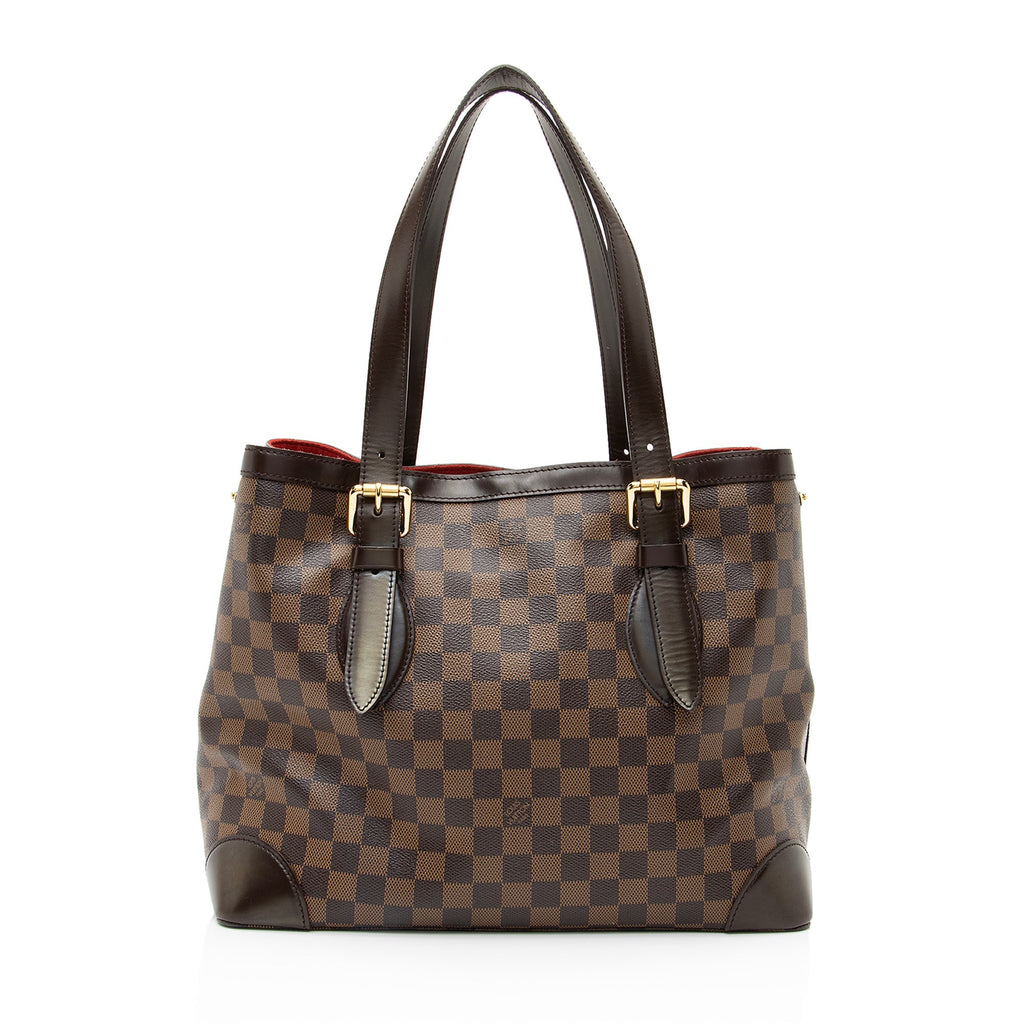 Louis Vuitton Damier Ebene Hampstead MM Tote (SHF-23091)