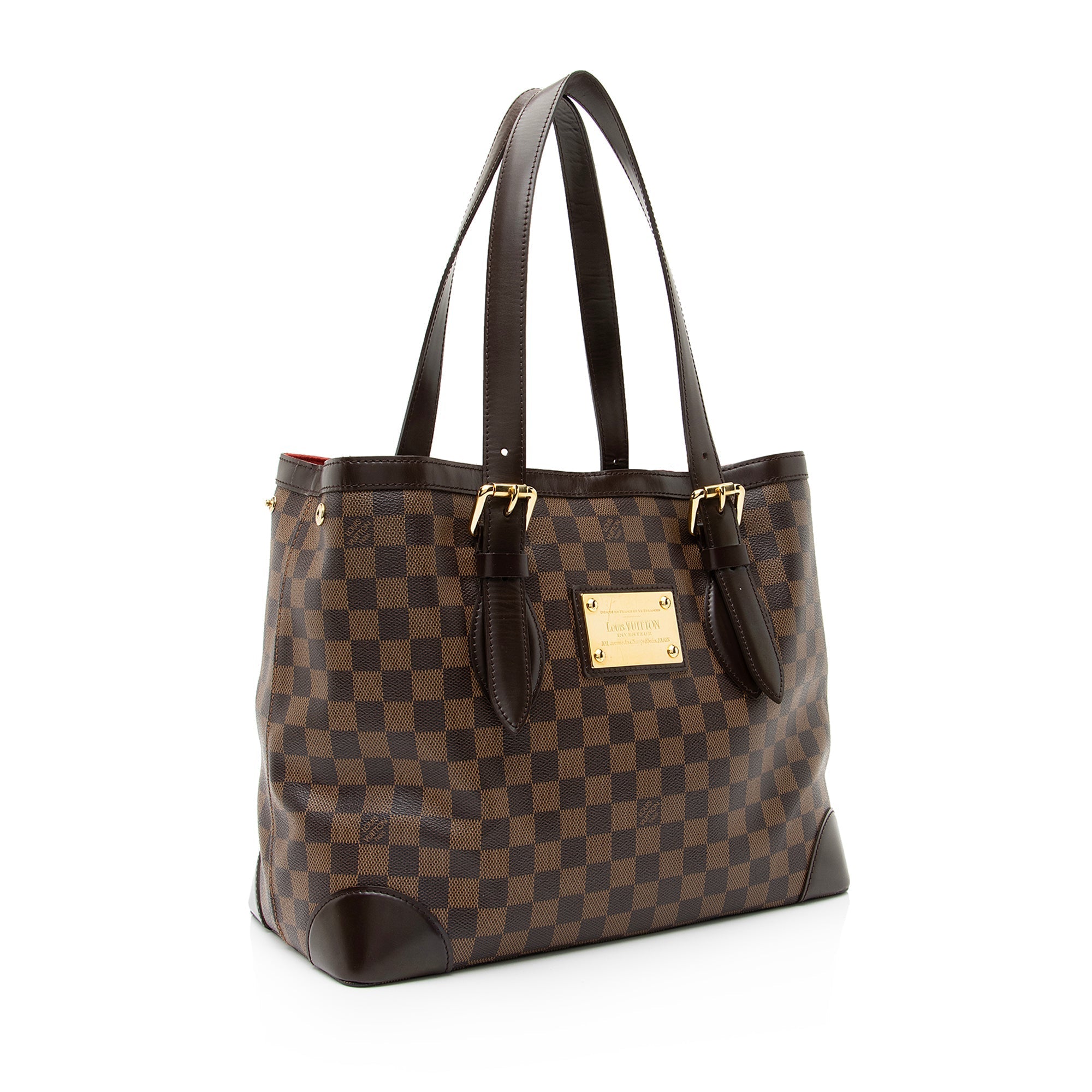 Louis Vuitton Damier Ebene Hampstead MM Tote (SHF-23091)