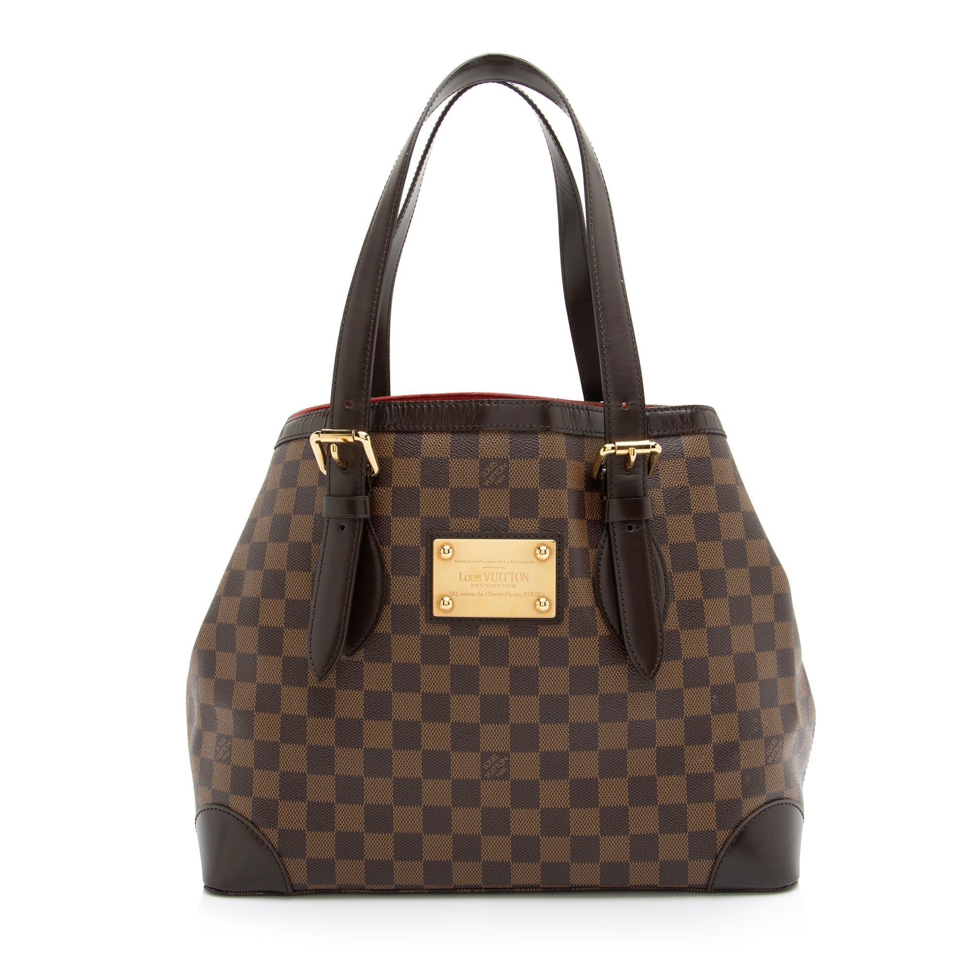 Louis Vuitton Damier Ebene Hampstead MM Tote (SHF-23553)
