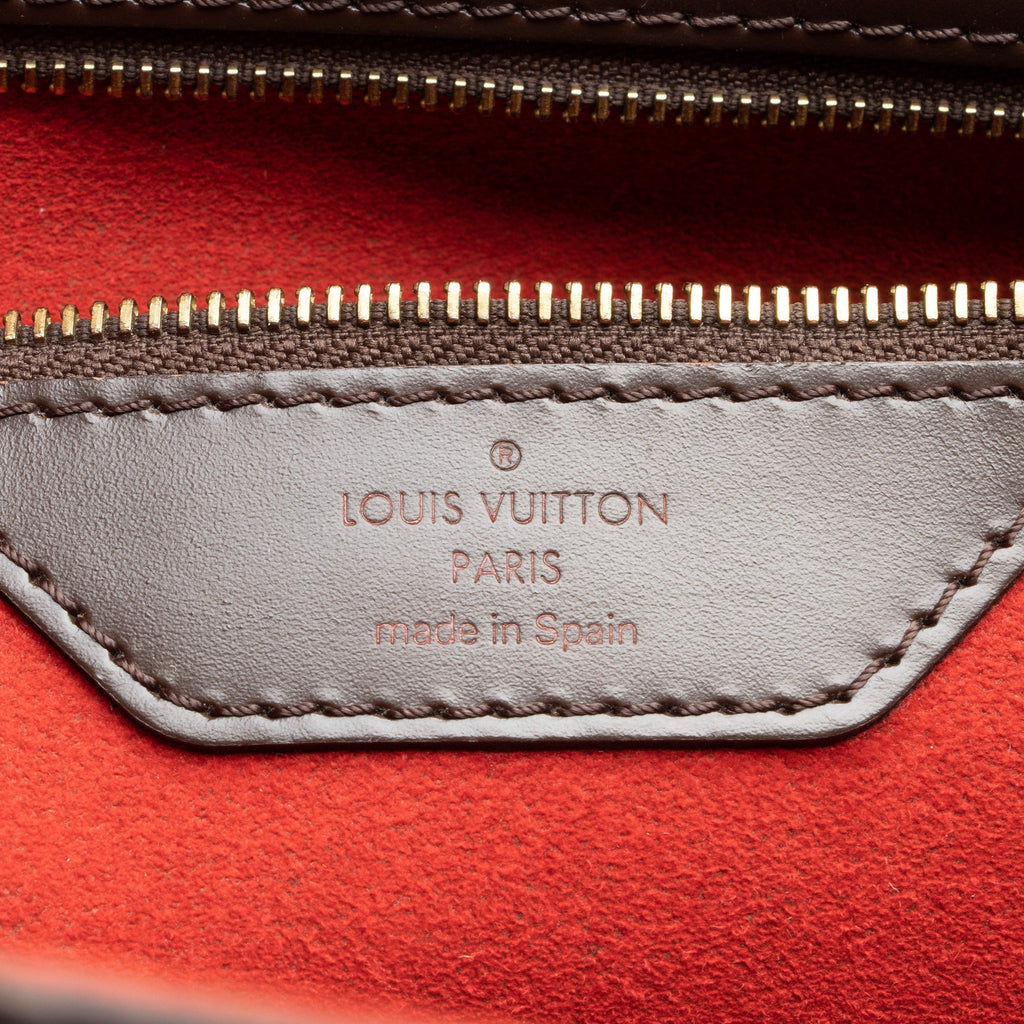 Louis Vuitton Damier Ebene Hampstead MM Tote (SHF-23553)