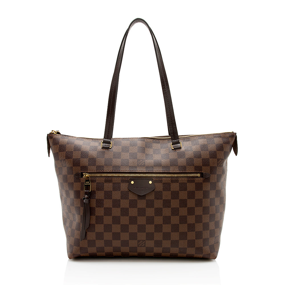 Louis Vuitton Damier Ebene Iena MM Tote (SHF-23445)