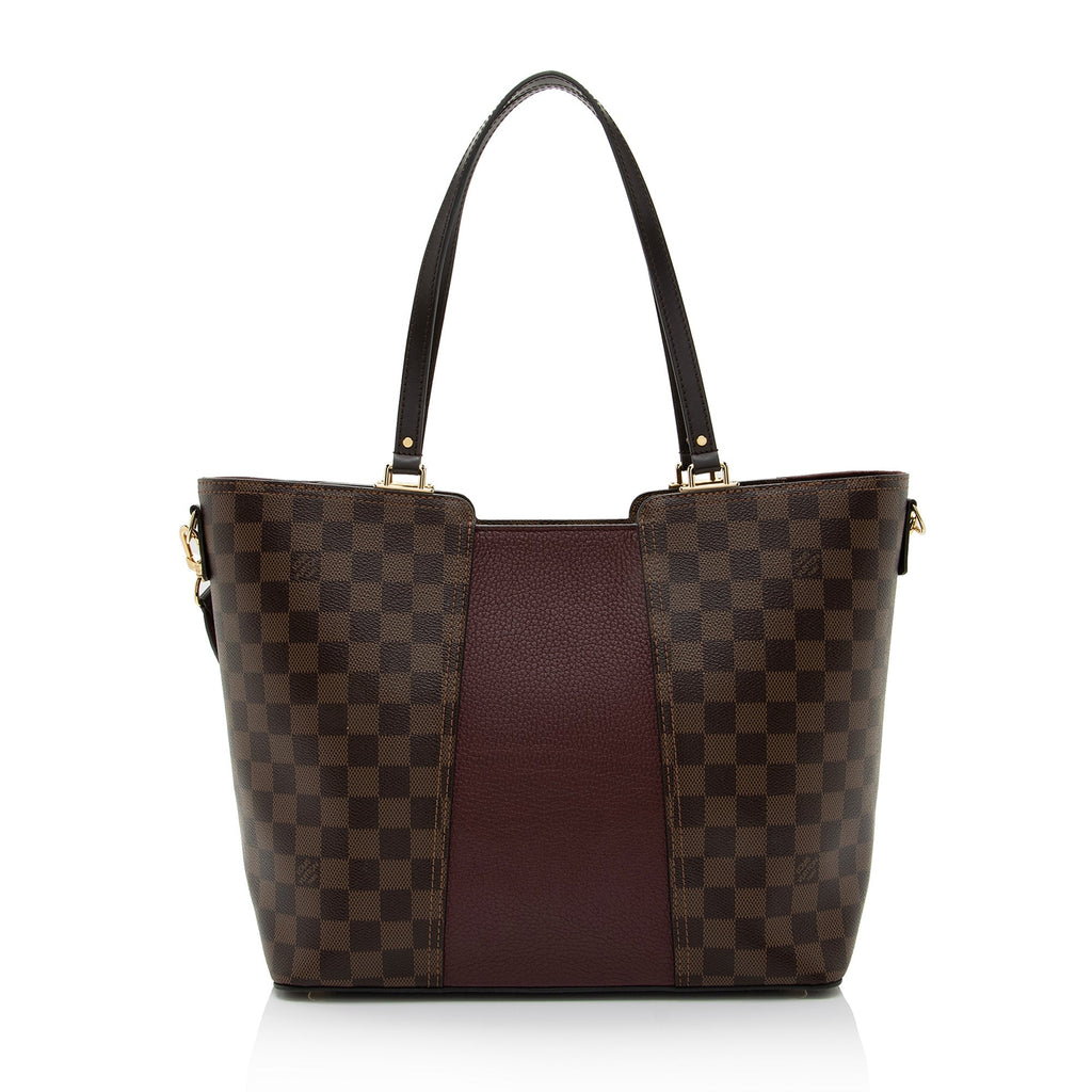 Louis Vuitton Damier Ebene Jersey Tote (SHF-1EyPjV)