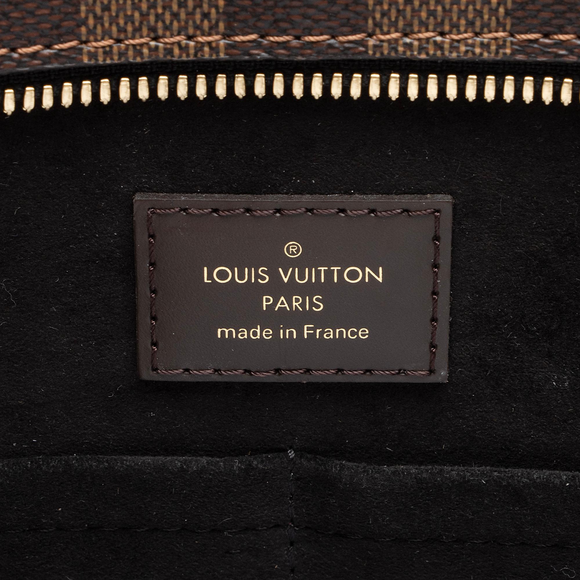 Louis Vuitton Damier Ebene Jersey Tote (SHF-2AG6WA)