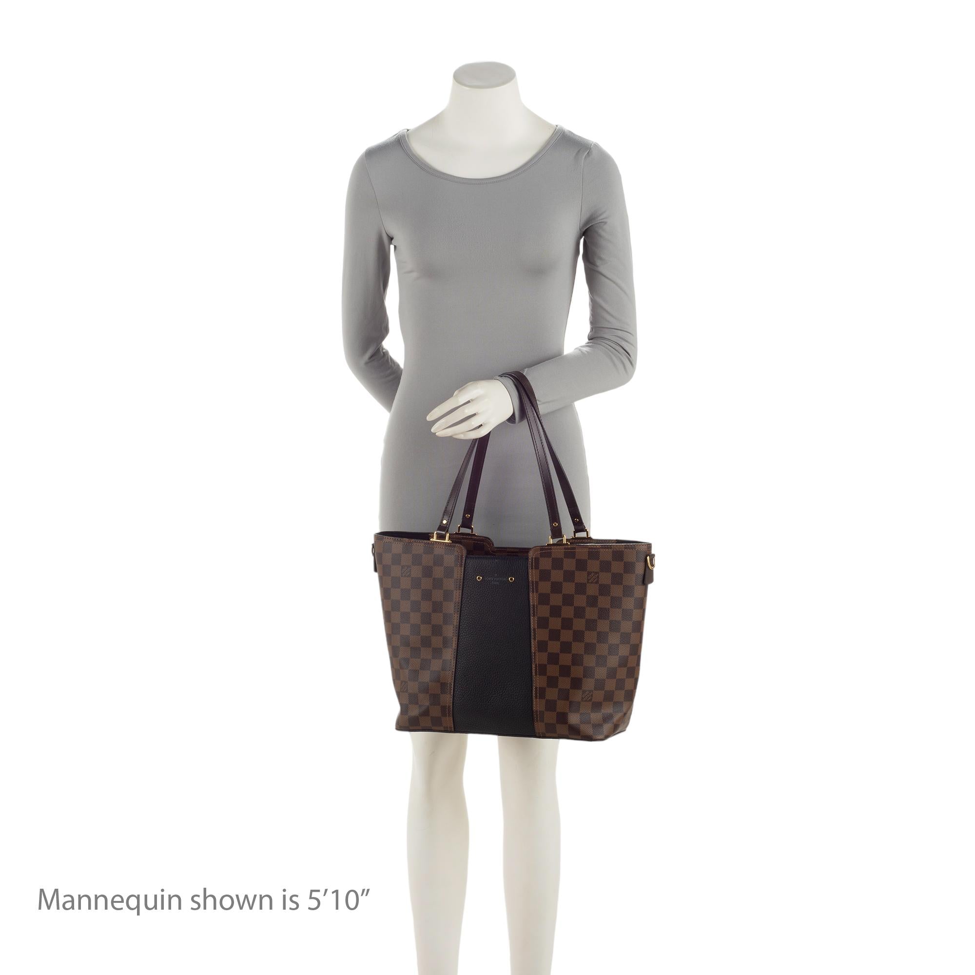 Louis Vuitton Damier Ebene Jersey Tote (SHF-2AG6WA)