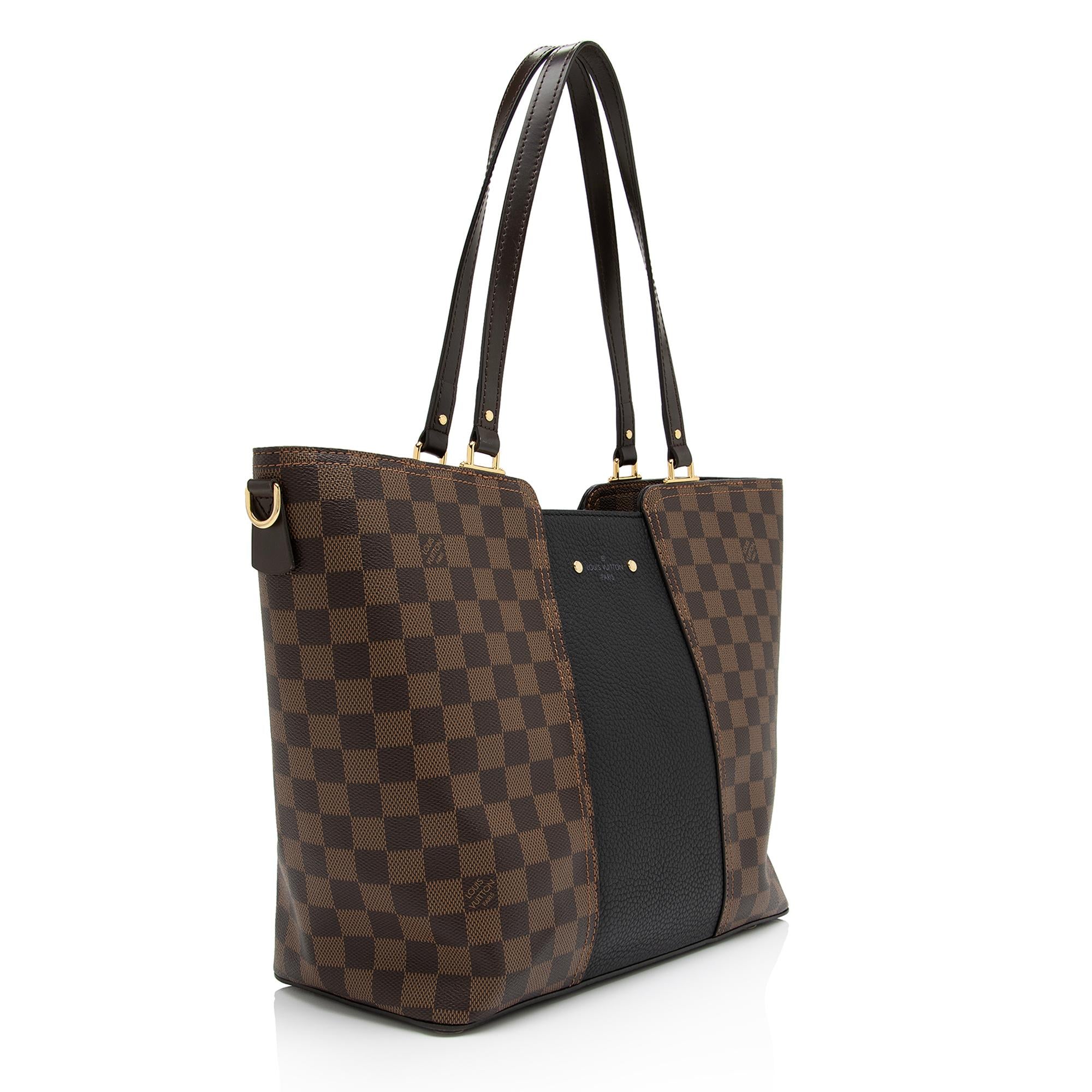 Louis Vuitton Damier Ebene Jersey Tote (SHF-2AG6WA)
