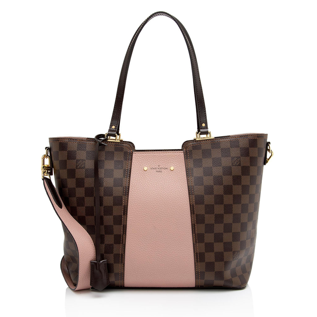 Louis Vuitton Damier Ebene Jersey Tote (SHF-L9vKKt)