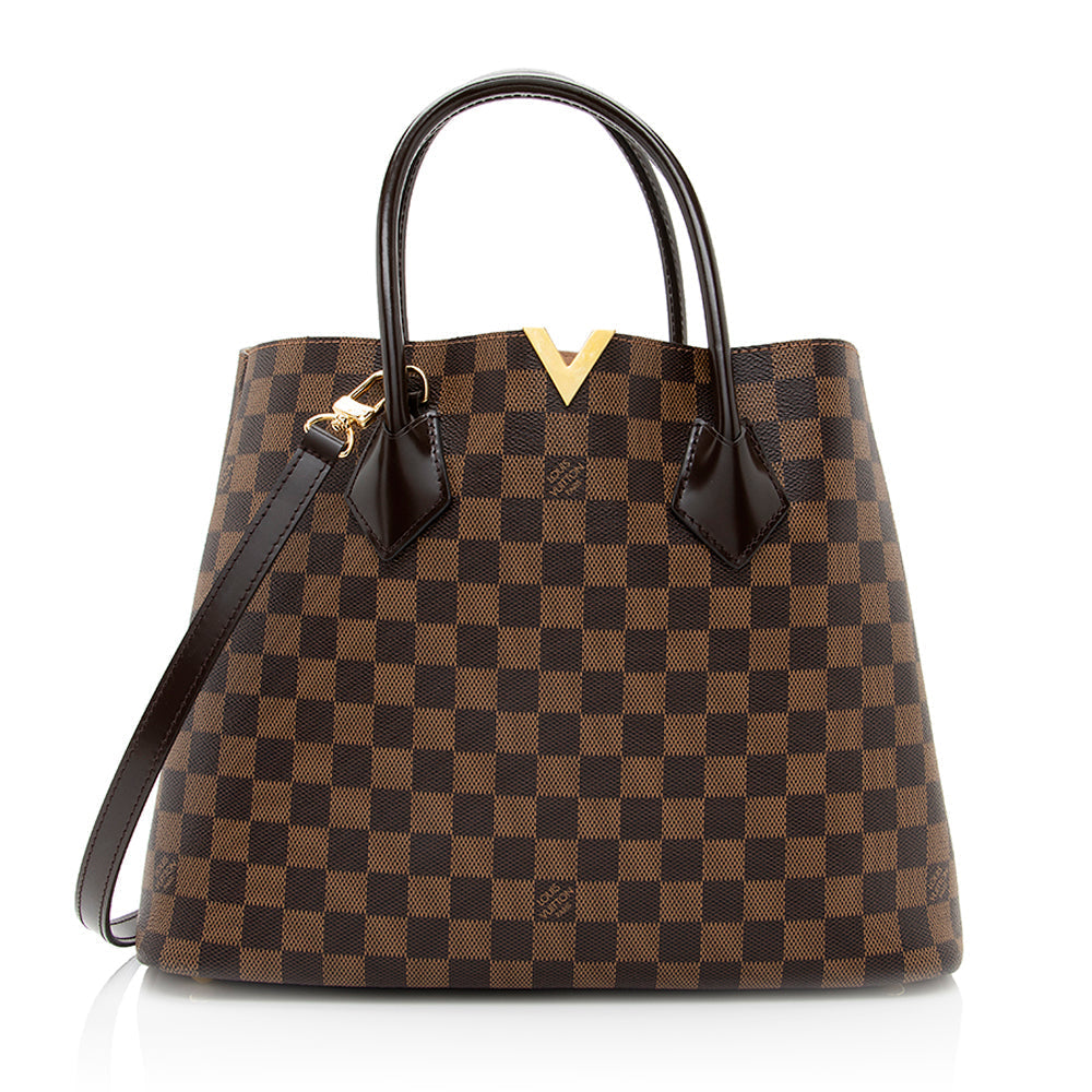 Louis Vuitton Damier Ebene Kensington Tote (SHF-20759)