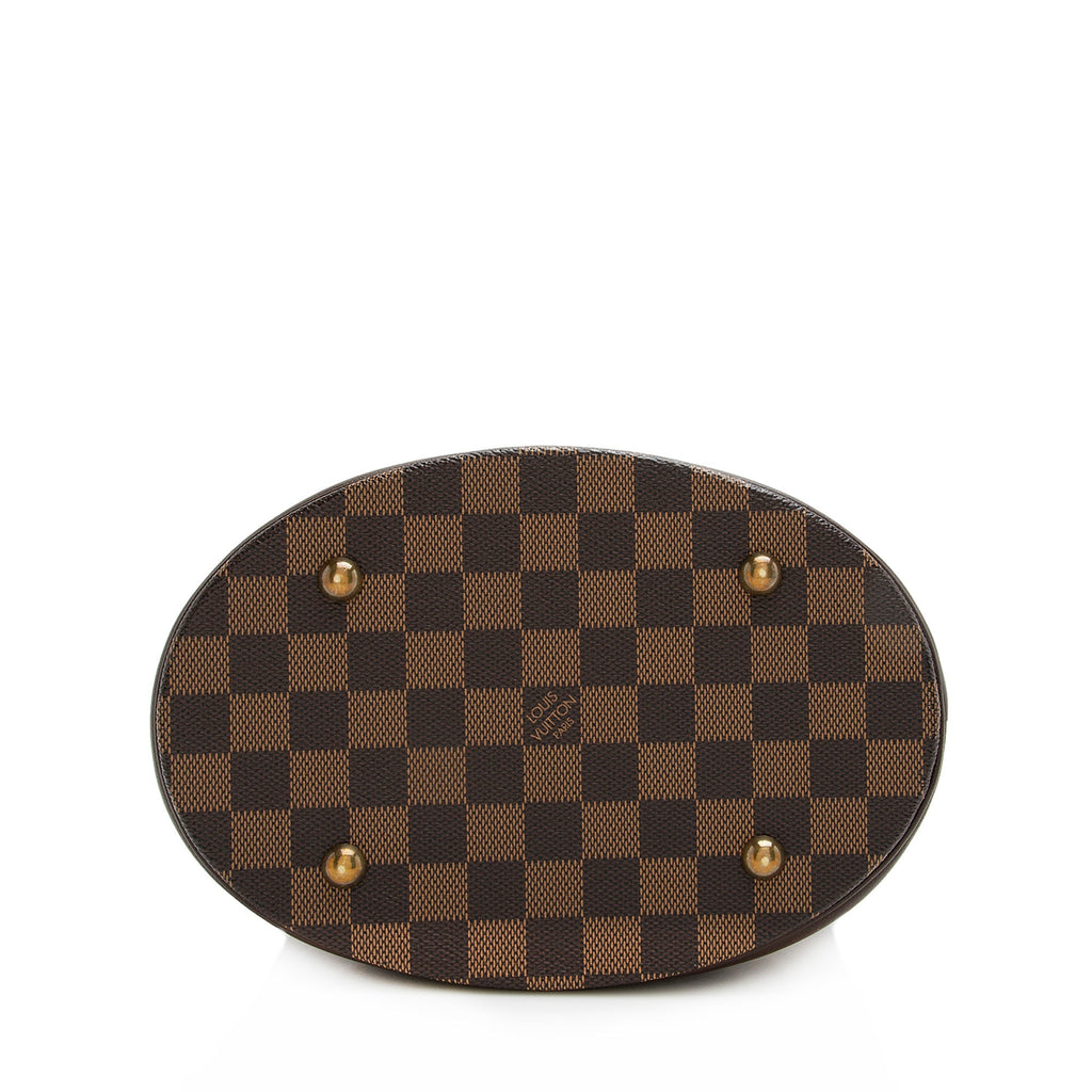 Louis Vuitton Damier Ebene Marais Bucket Tote (SHF-22212)