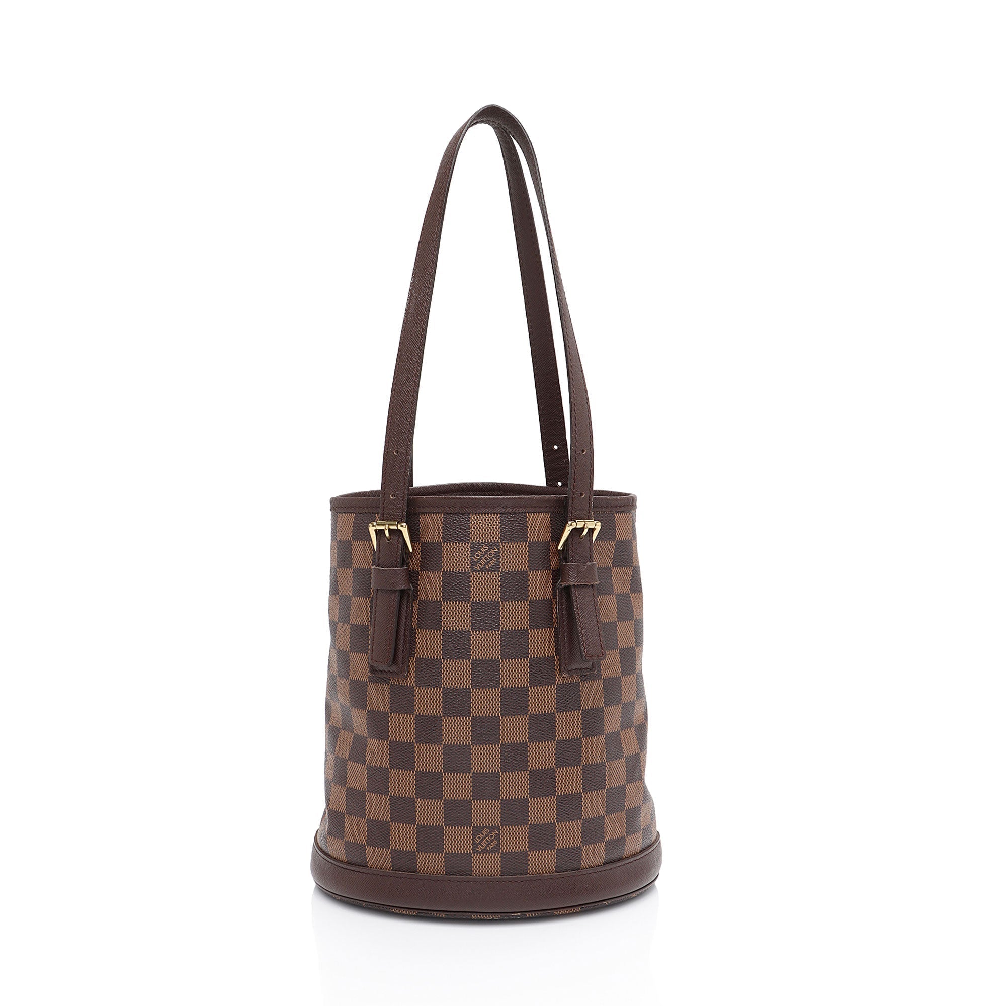 Louis Vuitton Damier Ebene Marais Bucket Tote (SHF-K0Q38J)
