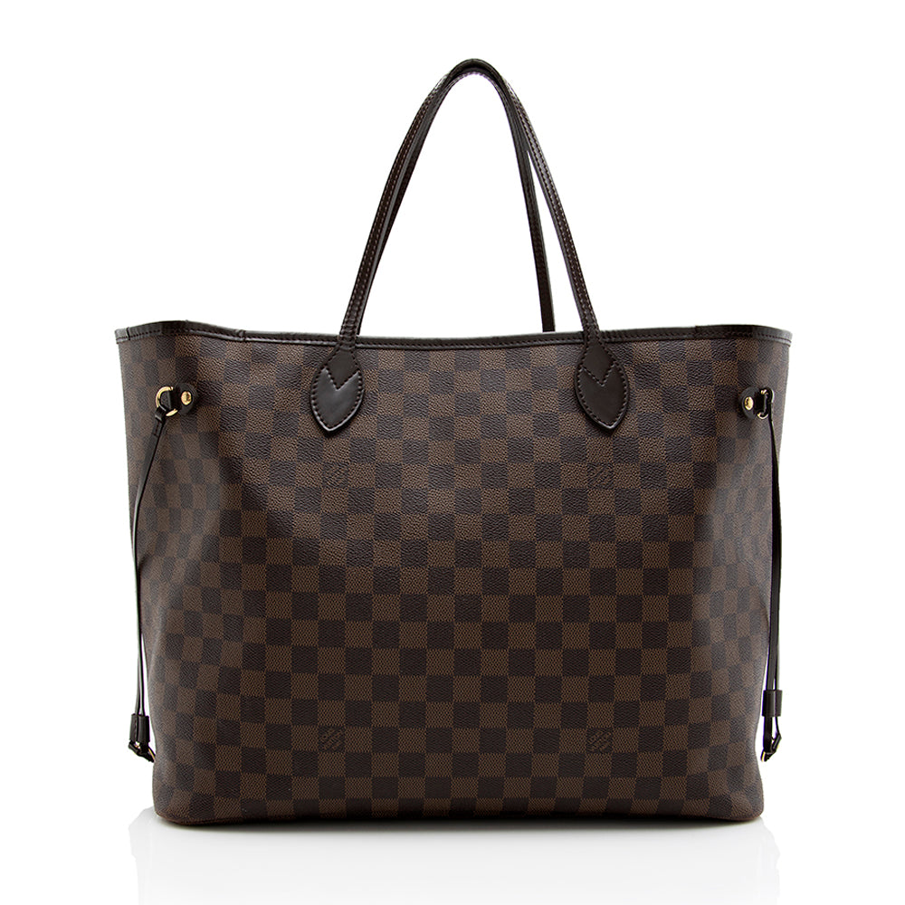 Louis Vuitton Damier Ebene Neverfull GM Tote (SHF-18523)
