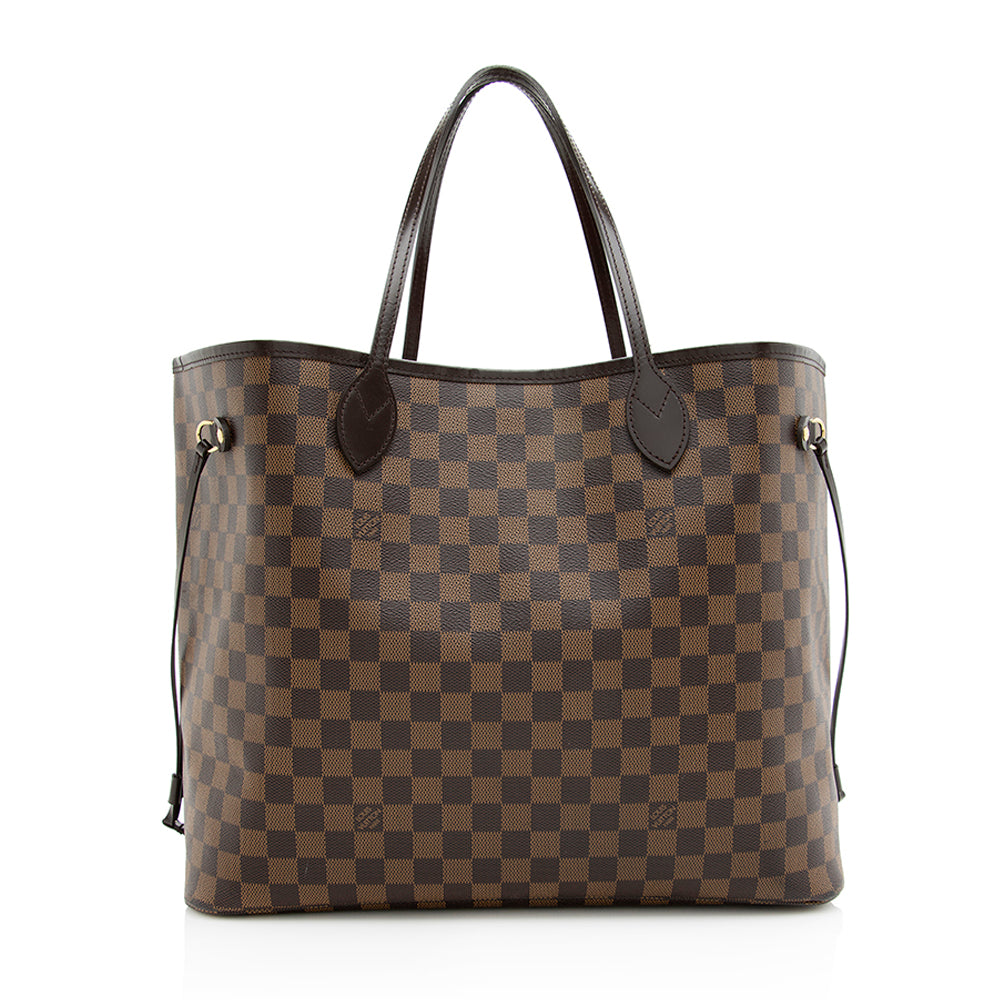 Louis Vuitton Damier Ebene Neverfull GM Tote (SHF-20137)