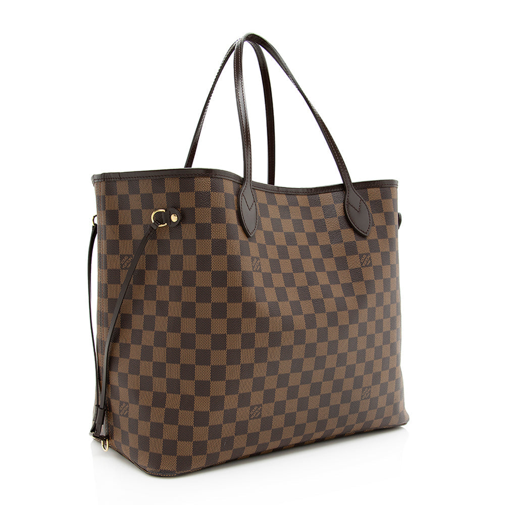Louis Vuitton Damier Ebene Neverfull GM Tote (SHF-20137)