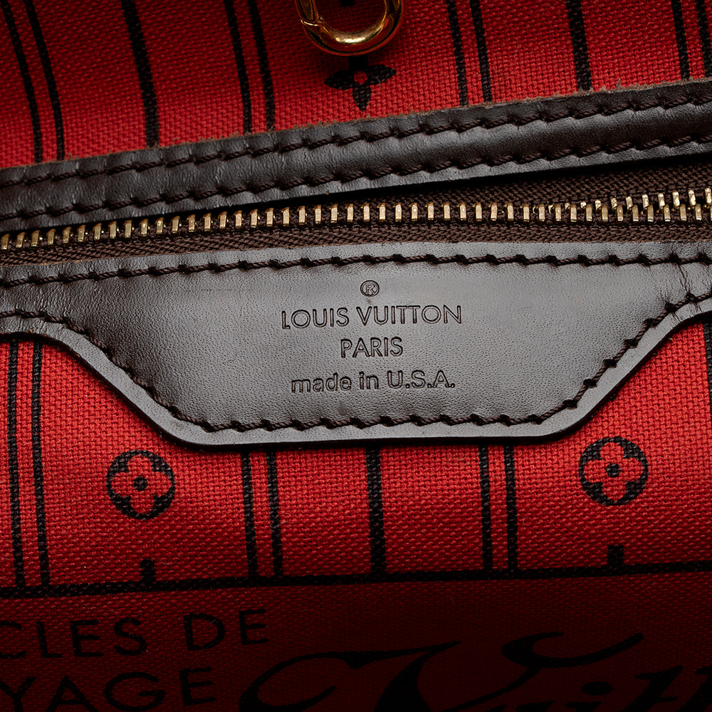 Louis Vuitton Damier Ebene Neverfull GM Tote (SHF-21139)