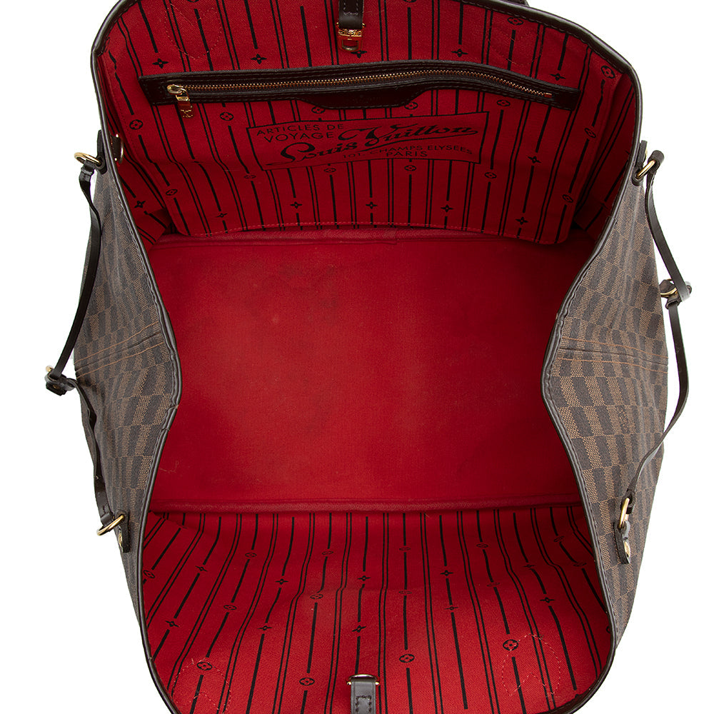 Louis Vuitton Damier Ebene Neverfull GM Tote (SHF-22140)
