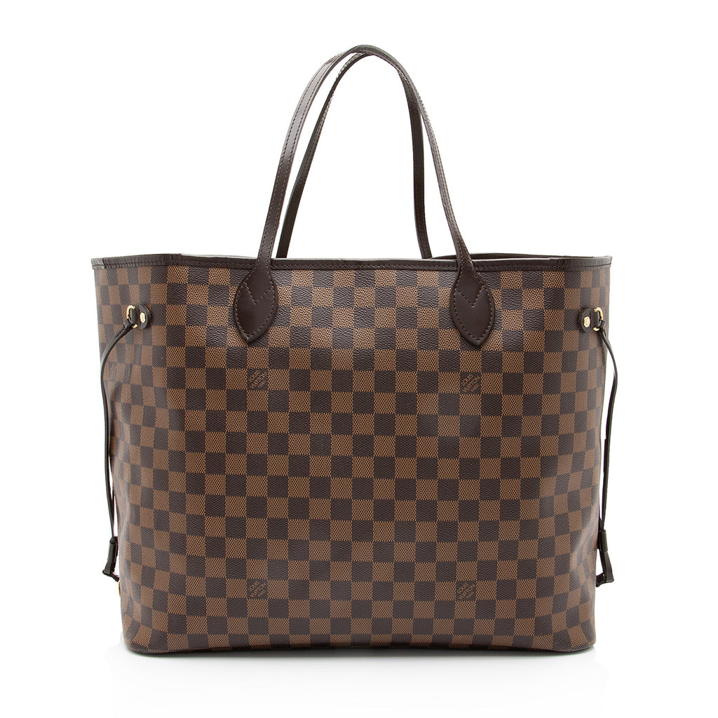 Louis Vuitton Damier Ebene Neverfull GM Tote (SHF-23718)