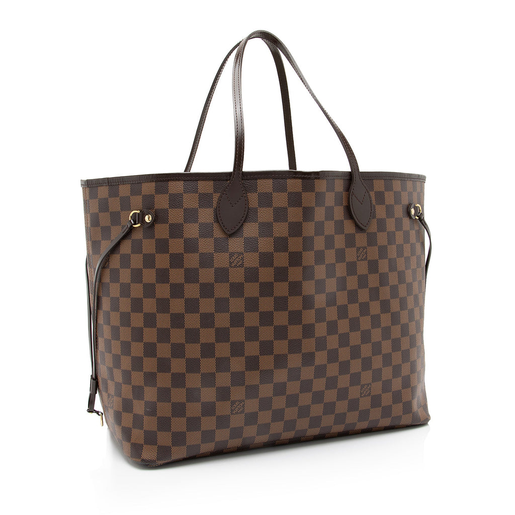 Louis Vuitton Damier Ebene Neverfull GM Tote (SHF-23718)