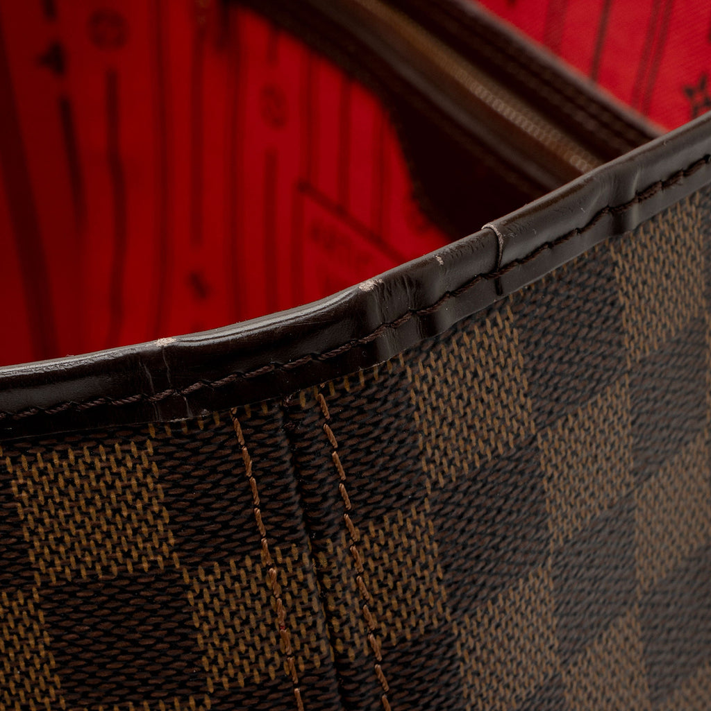 Louis Vuitton Damier Ebene Neverfull GM Tote (SHF-Ndo8o8)