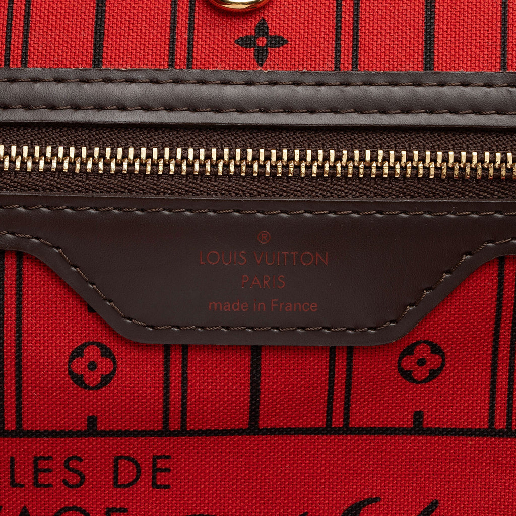 Louis Vuitton Damier Ebene Neverfull GM Tote (SHF-W1lxLu)