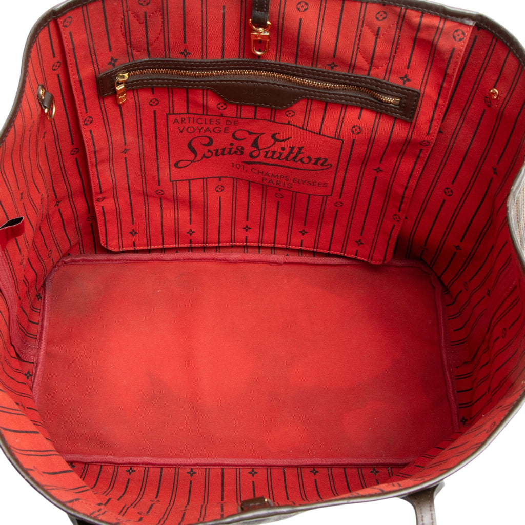Louis Vuitton Damier Ebene Neverfull GM Tote (SHF-23ir92)
