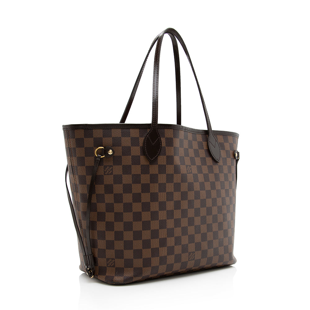 Louis Vuitton Damier Ebene Neverfull MM Tote (SHF-18538)