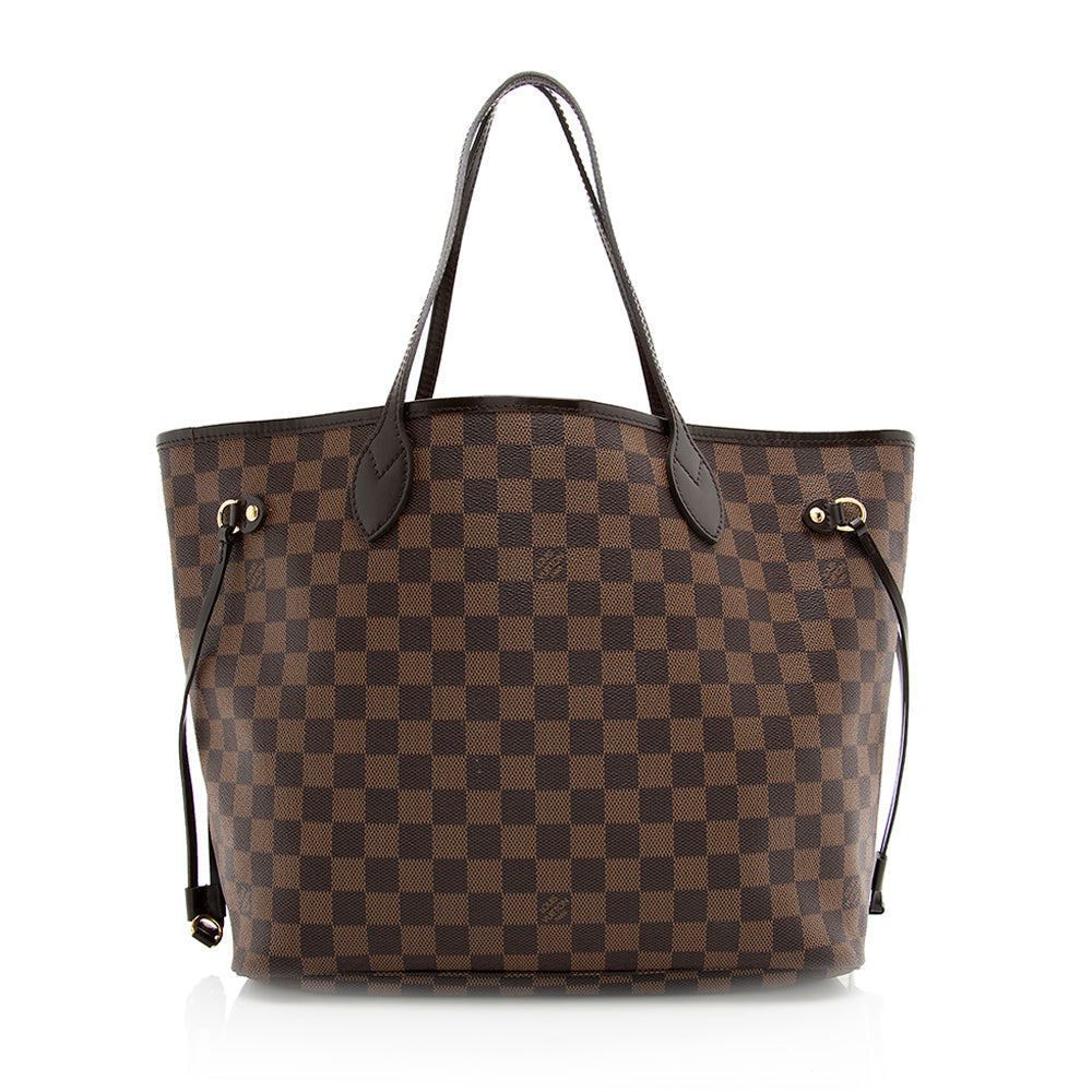 Louis Vuitton Damier Ebene Neverfull MM Tote (SHF-20026)