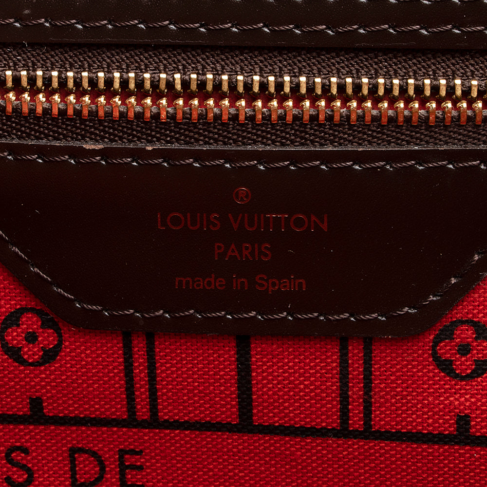 Louis Vuitton Damier Ebene Neverfull MM Tote (SHF-20026)
