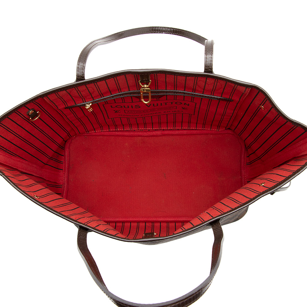 Louis Vuitton Damier Ebene Neverfull MM Tote (SHF-20010)
