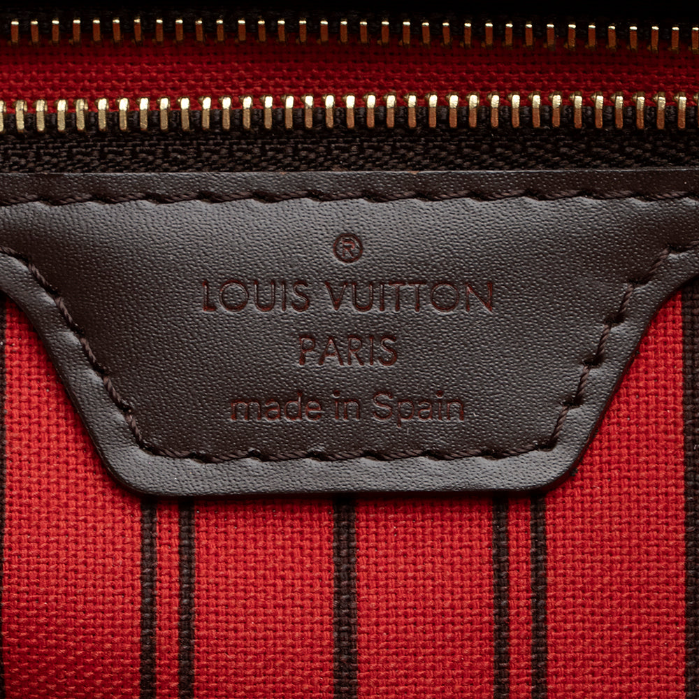 Louis Vuitton Damier Ebene Neverfull MM Tote (SHF-20010)