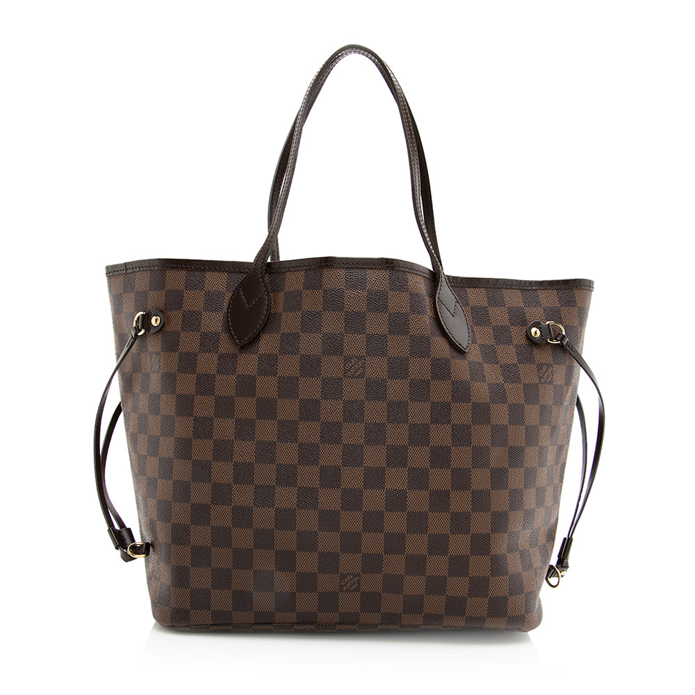 Louis Vuitton Damier Ebene Neverfull MM Tote (SHF-20027)