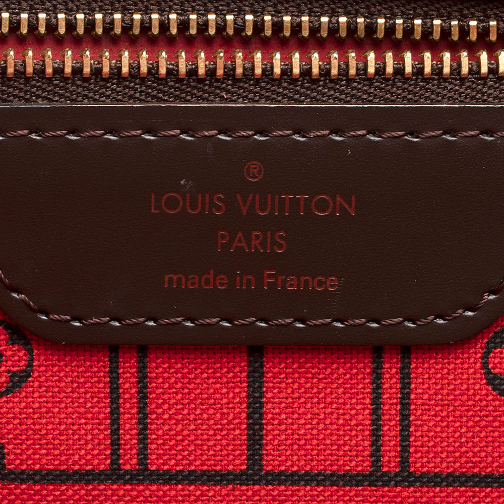 Louis Vuitton Damier Ebene Neverfull MM Tote (SHF-20027)