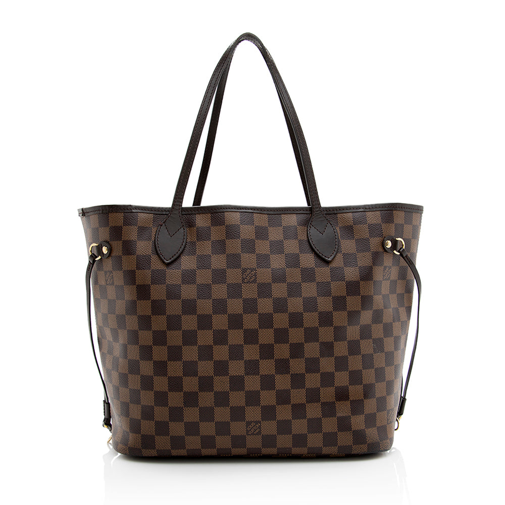 Louis Vuitton Damier Ebene Neverfull MM Tote (SHF-19521)