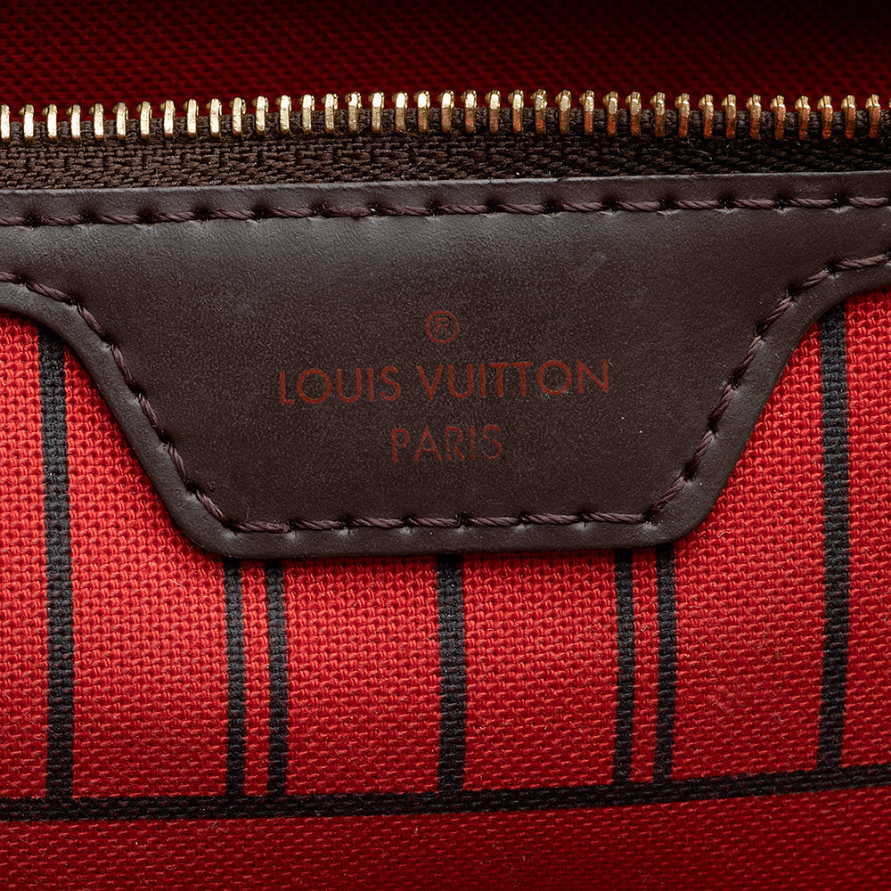 Louis Vuitton Damier Ebene Neverfull MM Tote (SHF-19521)