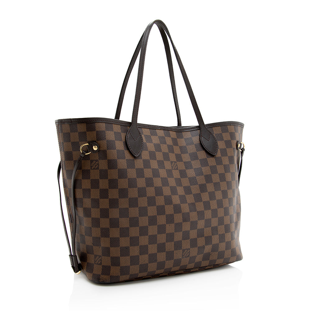 Louis Vuitton Damier Ebene Neverfull MM Tote (SHF-19521)