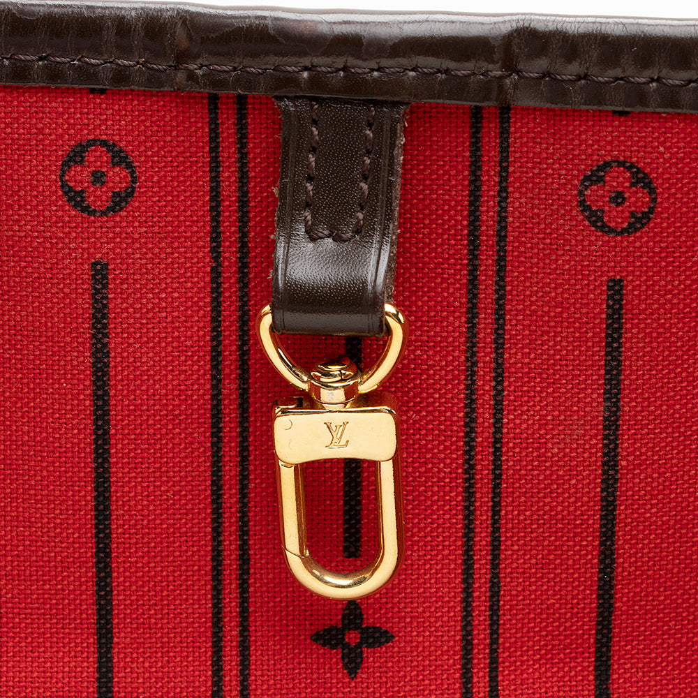 Louis Vuitton Damier Ebene Neverfull MM Tote (SHF-20389)