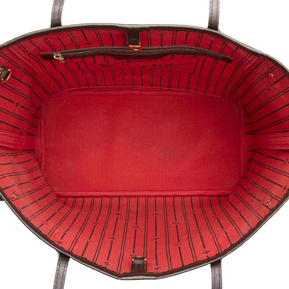 Louis Vuitton Damier Ebene Neverfull MM Tote (SHF-20389)
