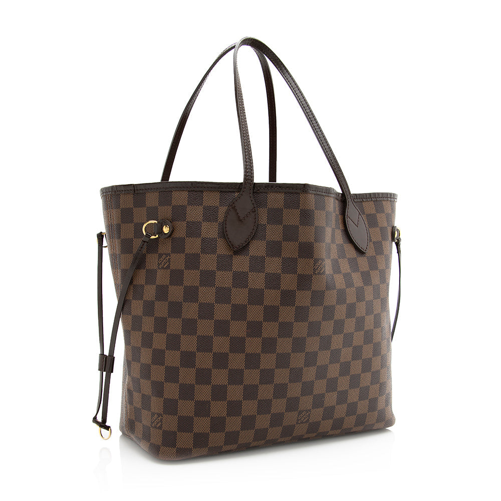 Louis Vuitton Damier Ebene Neverfull MM Tote (SHF-20389)