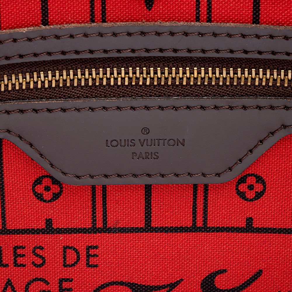 Louis Vuitton Damier Ebene Neverfull MM Tote (SHF-21932)