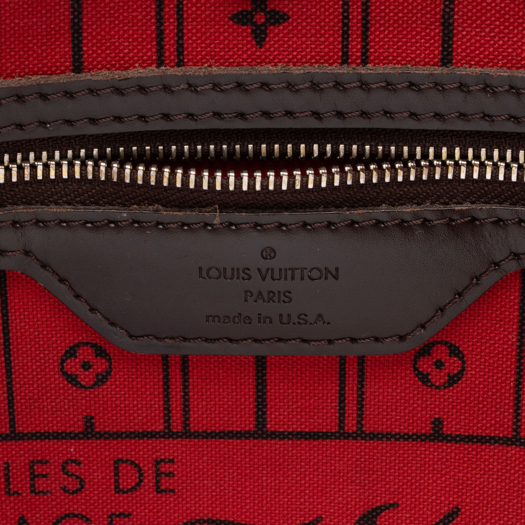 Louis Vuitton Damier Ebene Neverfull MM Tote (SHF-HLsZnH)