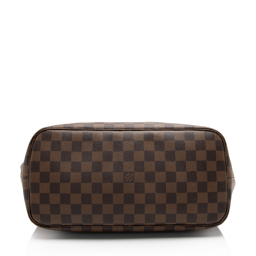 Louis Vuitton Damier Ebene Neverfull MM Tote (SHF-hTP9pR)