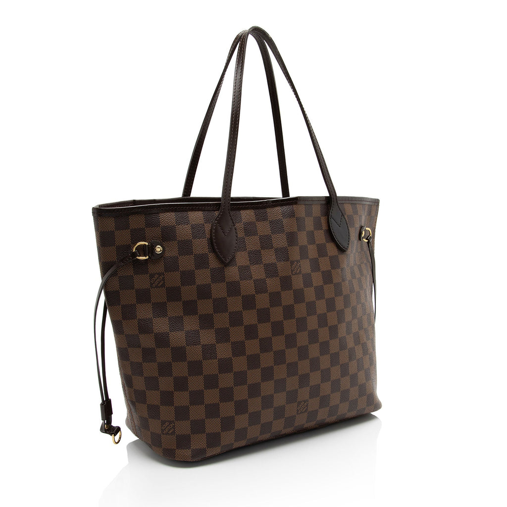 Louis Vuitton Damier Ebene Neverfull MM Tote (SHF-hTP9pR)