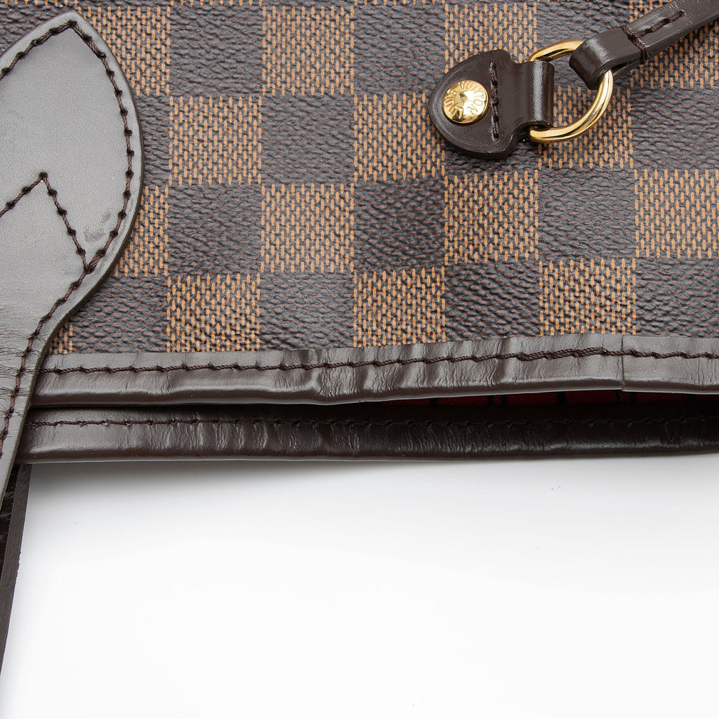 Louis Vuitton Damier Ebene Neverfull MM Tote (SHF-MCtMe7)