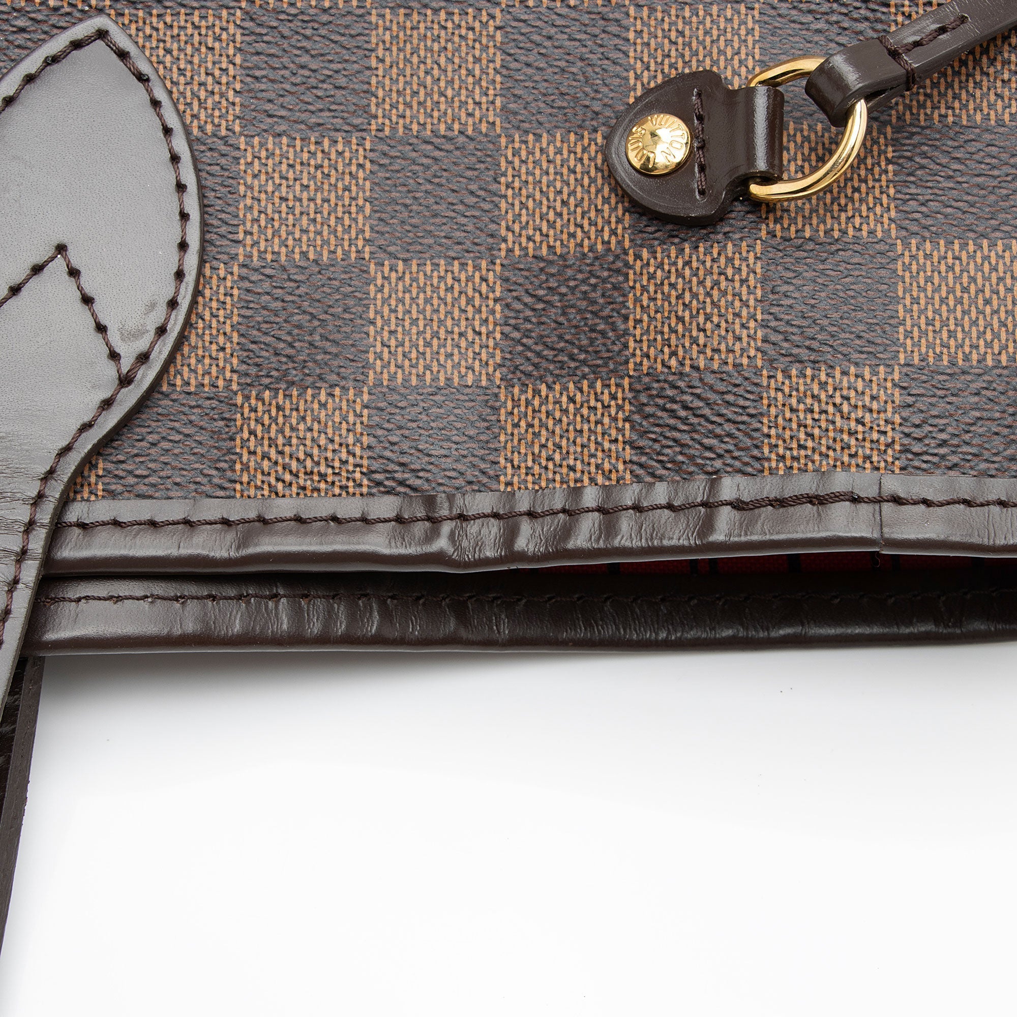Louis Vuitton Damier Ebene Neverfull MM Tote (SHF-MCtMe7)