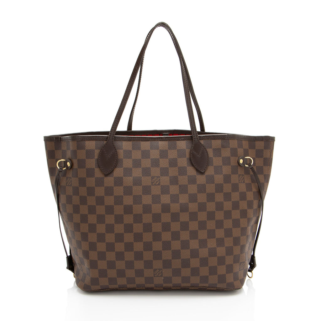 Louis Vuitton Damier Ebene Neverfull MM Tote (SHF-nNvGqX)