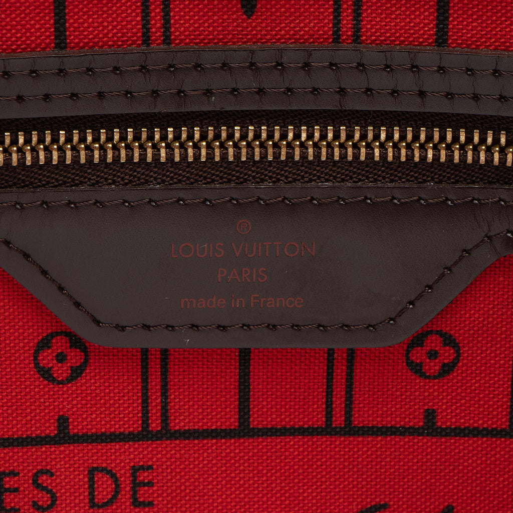 Louis Vuitton Damier Ebene Neverfull MM Tote (SHF-nNvGqX)
